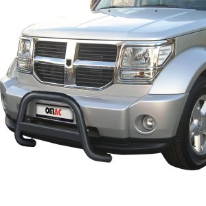 Dodge Nitro Bull Bar - Omac - Steel - Black - '07-'12 Dodge Nitro Bull Bar - Omac - Steel - Black - '07-'12